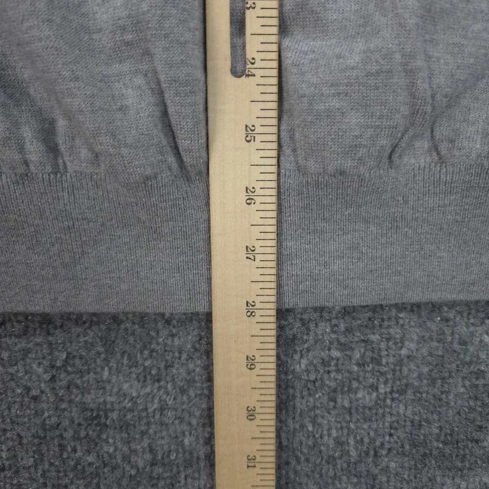 Fairway & Greene Sweater‎ Vest Mens XL Gray Italian Merino 1/4 Zip Knit Golf